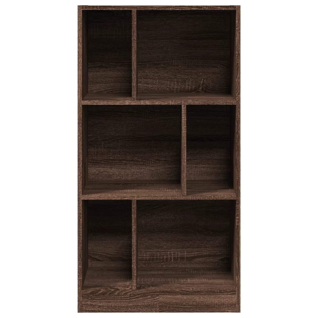 Boekenkast 57x28,5x107,5 cm bewerkt hout bruin eikenkleurig is nu te koop bij PeponiXL, paradijselijk wonen!