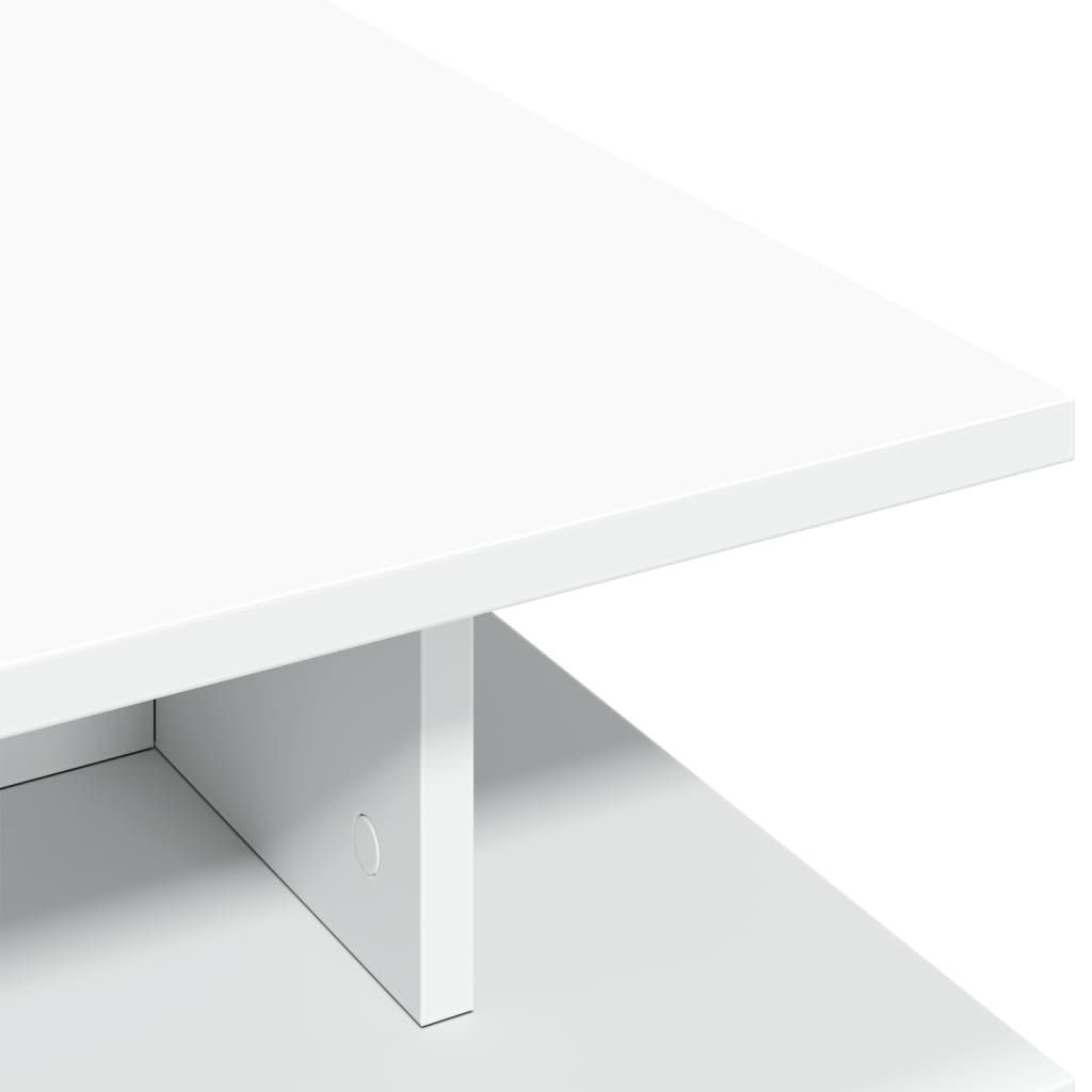 Salontafel 102x55x35 cm bewerkt hout wit is nu te koop bij PeponiXL, paradijselijk wonen!