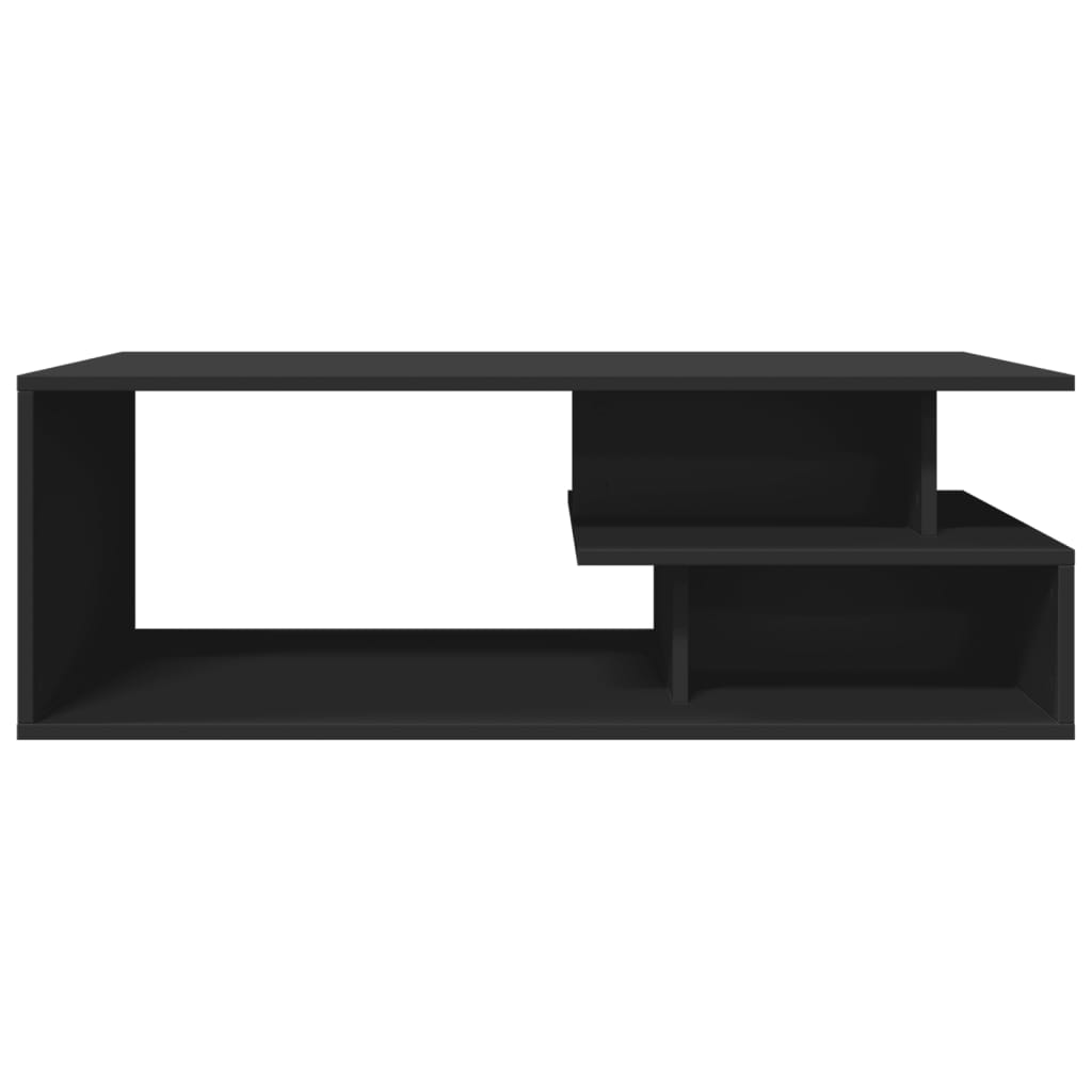 Salontafel 102x55x35 cm bewerkt hout zwart is nu te koop bij PeponiXL, paradijselijk wonen!