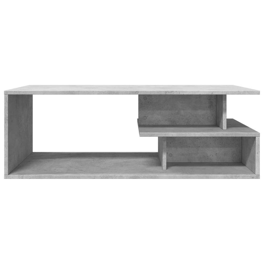 Salontafel 102x55x35 cm bewerkt hout betongrijs is nu te koop bij PeponiXL, paradijselijk wonen!