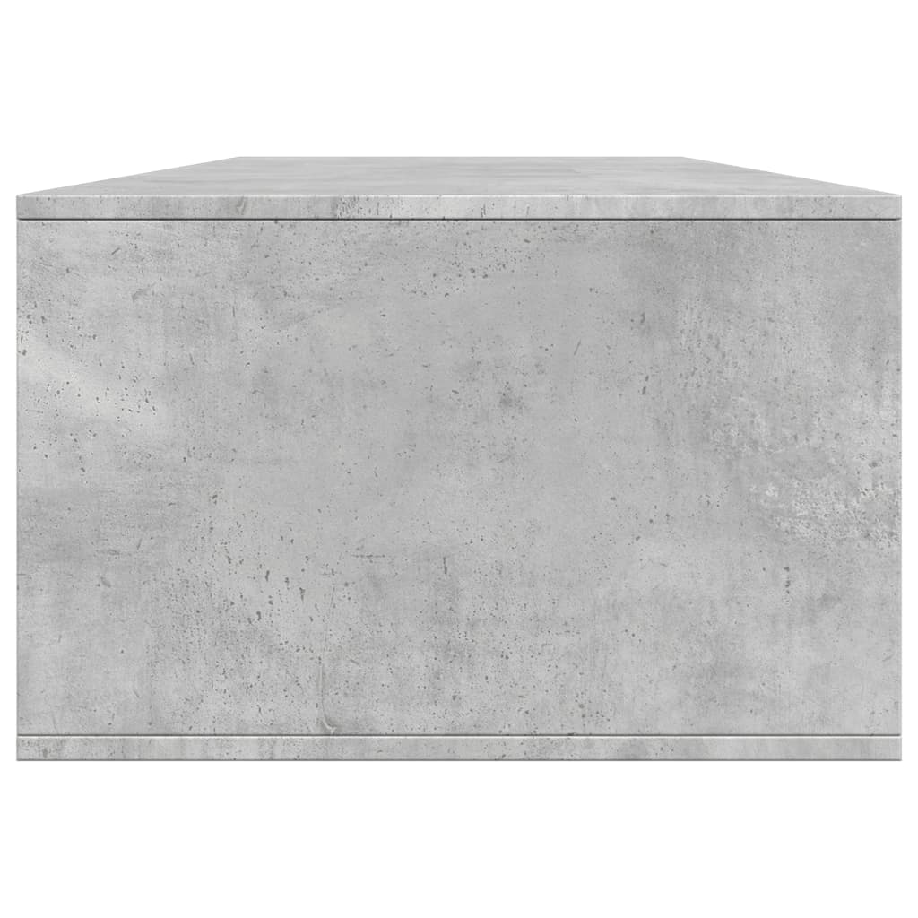 Salontafel 102x55x35 cm bewerkt hout betongrijs is nu te koop bij PeponiXL, paradijselijk wonen!