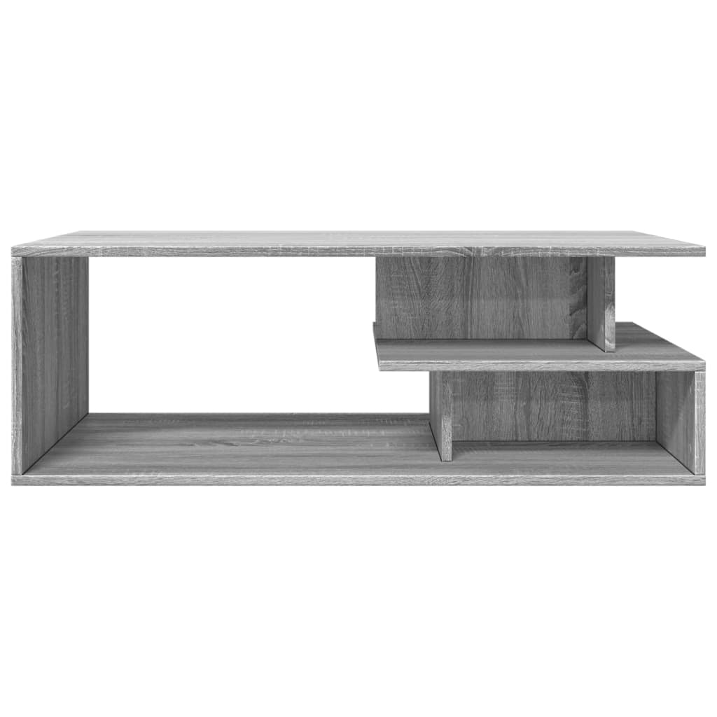 Salontafel 102x55x35 cm bewerkt hout grijs sonoma eikenkleurig is nu te koop bij PeponiXL, paradijselijk wonen!