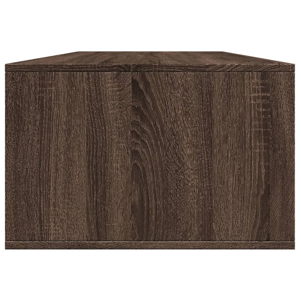 Salontafel 102x55x35 cm bewerkt hout bruin eikenkleur is nu te koop bij PeponiXL, paradijselijk wonen!