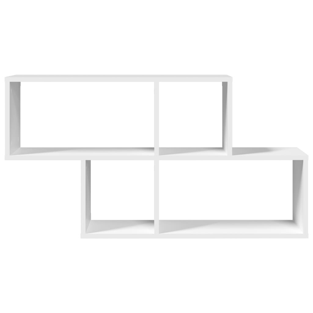 Wandschap 100x20x53 cm bewerkt hout wit is nu te koop bij PeponiXL, paradijselijk wonen!