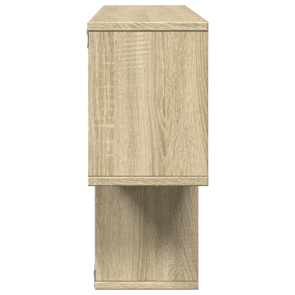 Wandschap 100x20x53 cm bewerkt hout sonoma eikenkleurig is nu te koop bij PeponiXL, paradijselijk wonen!
