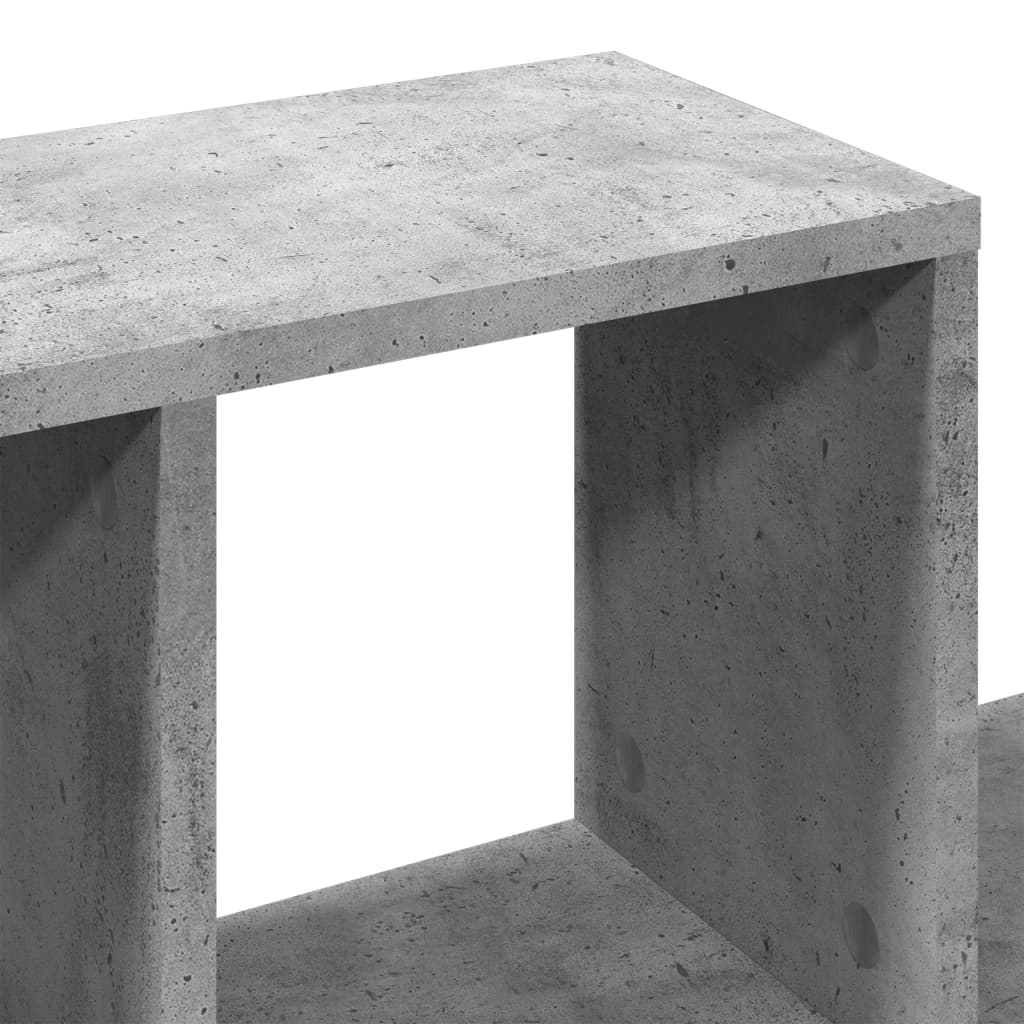 Wandschap 100x20x53 cm bewerkt hout betongrijs is nu te koop bij PeponiXL, paradijselijk wonen!