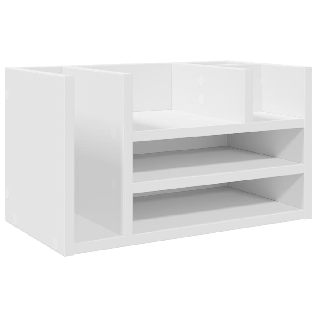 Bureau organiser 44,5x24x25 cm bewerkt hout wit is nu te koop bij PeponiXL, paradijselijk wonen!