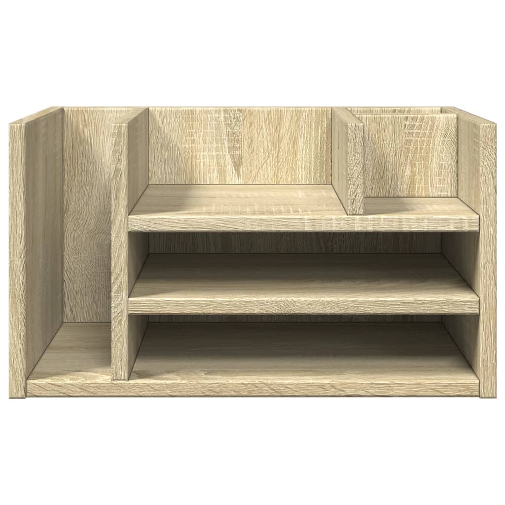 Bureau organiser 44,5x24x25 cm bewerkt hout sonoma eikenkleurig is nu te koop bij PeponiXL, paradijselijk wonen!