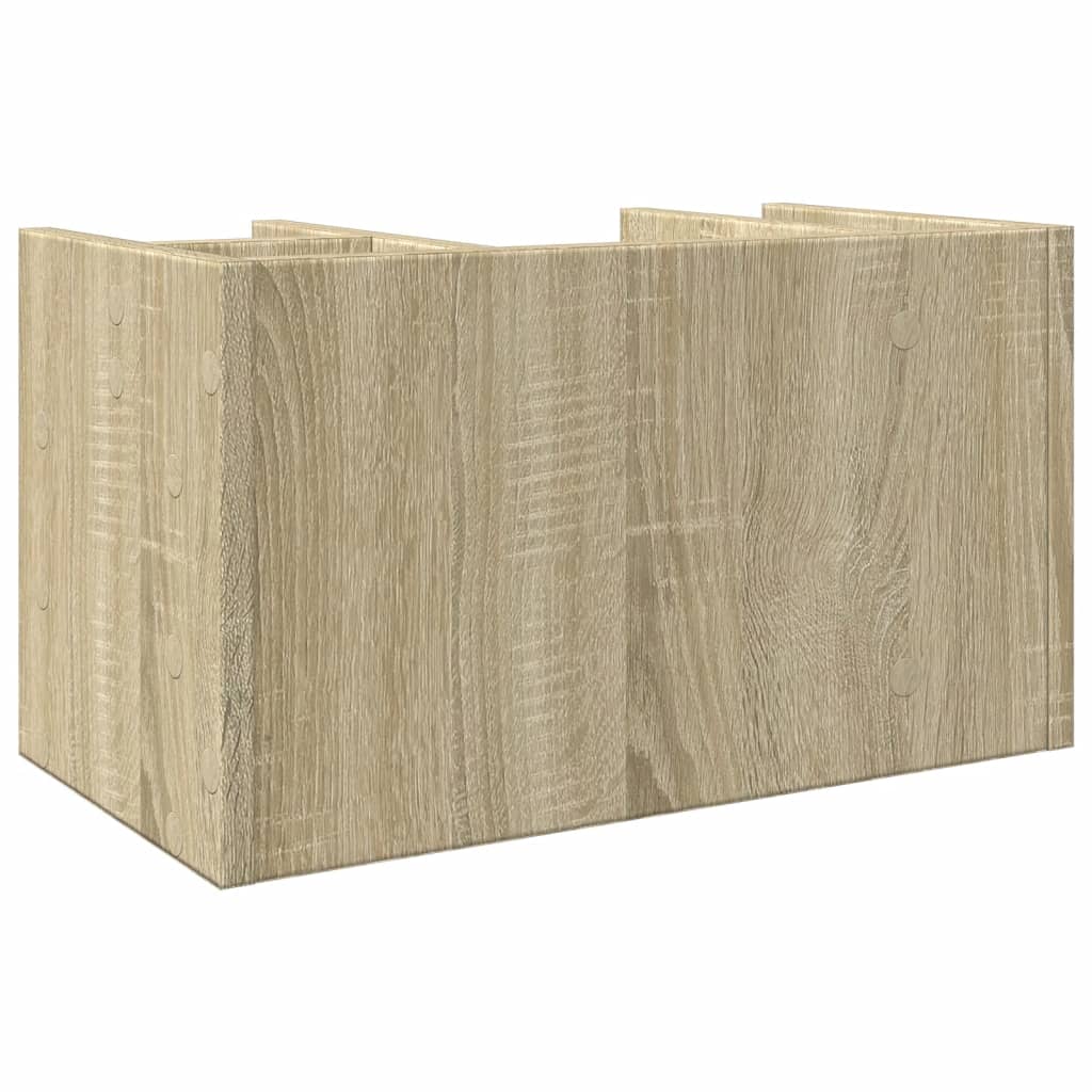 Bureau organiser 44,5x24x25 cm bewerkt hout sonoma eikenkleurig is nu te koop bij PeponiXL, paradijselijk wonen!