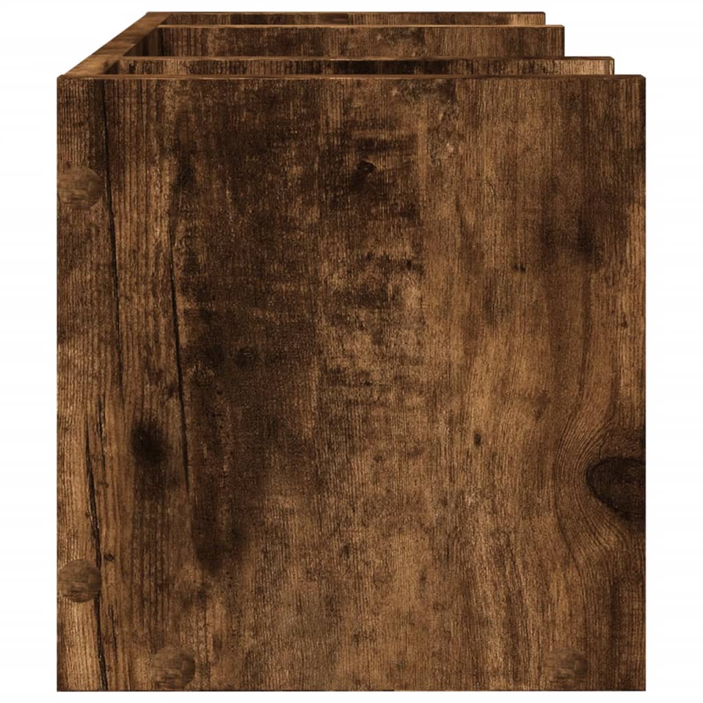 Bureau organiser 44,5x24x25 cm bewerkt hout gerookt eikenkleur is nu te koop bij PeponiXL, paradijselijk wonen!