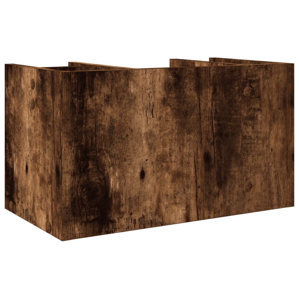 Bureau organiser 44,5x24x25 cm bewerkt hout gerookt eikenkleur is nu te koop bij PeponiXL, paradijselijk wonen!