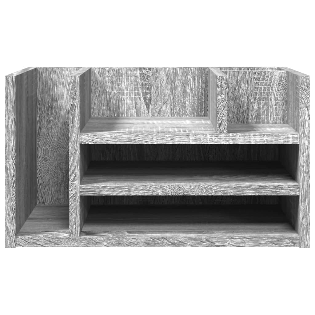 Bureau organiser 44,5x24x25 cm bewerkt hout grijs sonoma eiken is nu te koop bij PeponiXL, paradijselijk wonen!