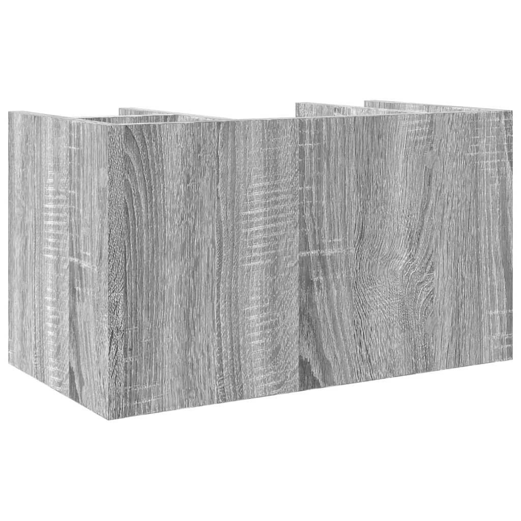 Bureau organiser 44,5x24x25 cm bewerkt hout grijs sonoma eiken is nu te koop bij PeponiXL, paradijselijk wonen!