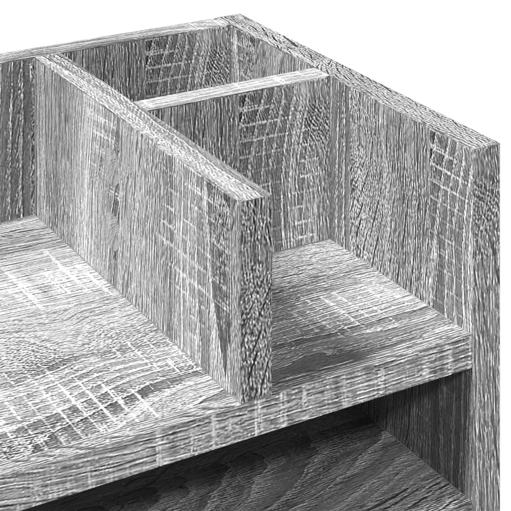 Bureau organiser 44,5x24x25 cm bewerkt hout grijs sonoma eiken is nu te koop bij PeponiXL, paradijselijk wonen!