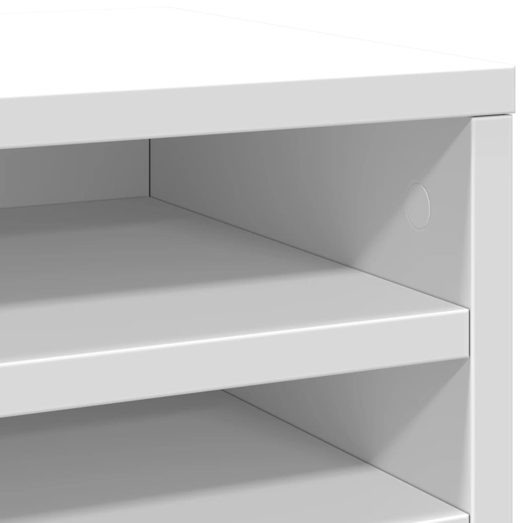 Bureau organiser 36x26x29,5 cm bewerkt hout wit is nu te koop bij PeponiXL, paradijselijk wonen!