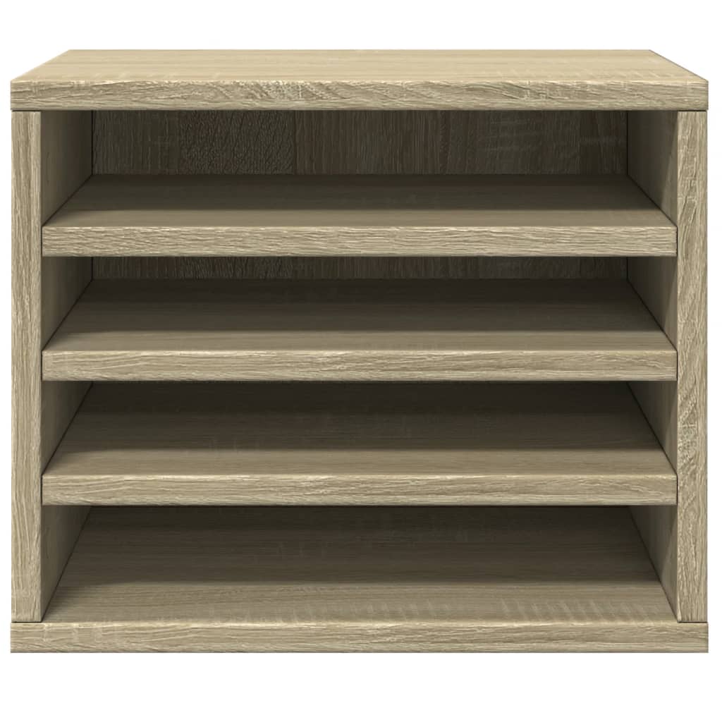 Bureau organiser 36x26x29,5 cm bewerkt hout sonoma eikenkleurig is nu te koop bij PeponiXL, paradijselijk wonen!