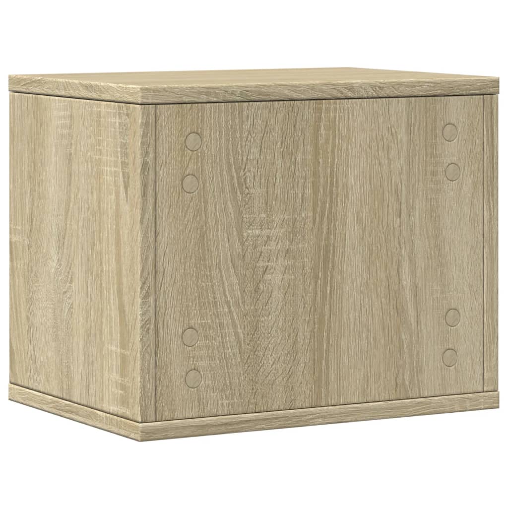 Bureau organiser 36x26x29,5 cm bewerkt hout sonoma eikenkleurig is nu te koop bij PeponiXL, paradijselijk wonen!