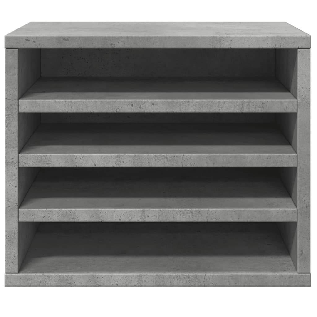 Bureau organiser 36x26x29,5 cm bewerkt hout betongrijs is nu te koop bij PeponiXL, paradijselijk wonen!