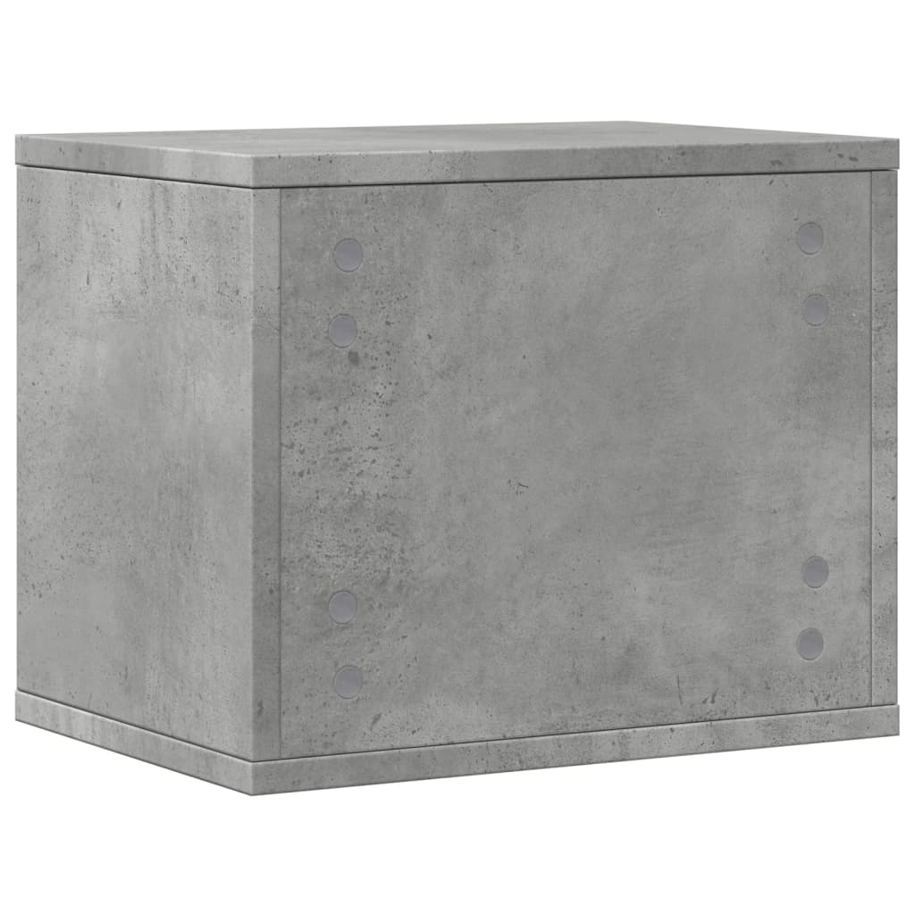 Bureau organiser 36x26x29,5 cm bewerkt hout betongrijs is nu te koop bij PeponiXL, paradijselijk wonen!