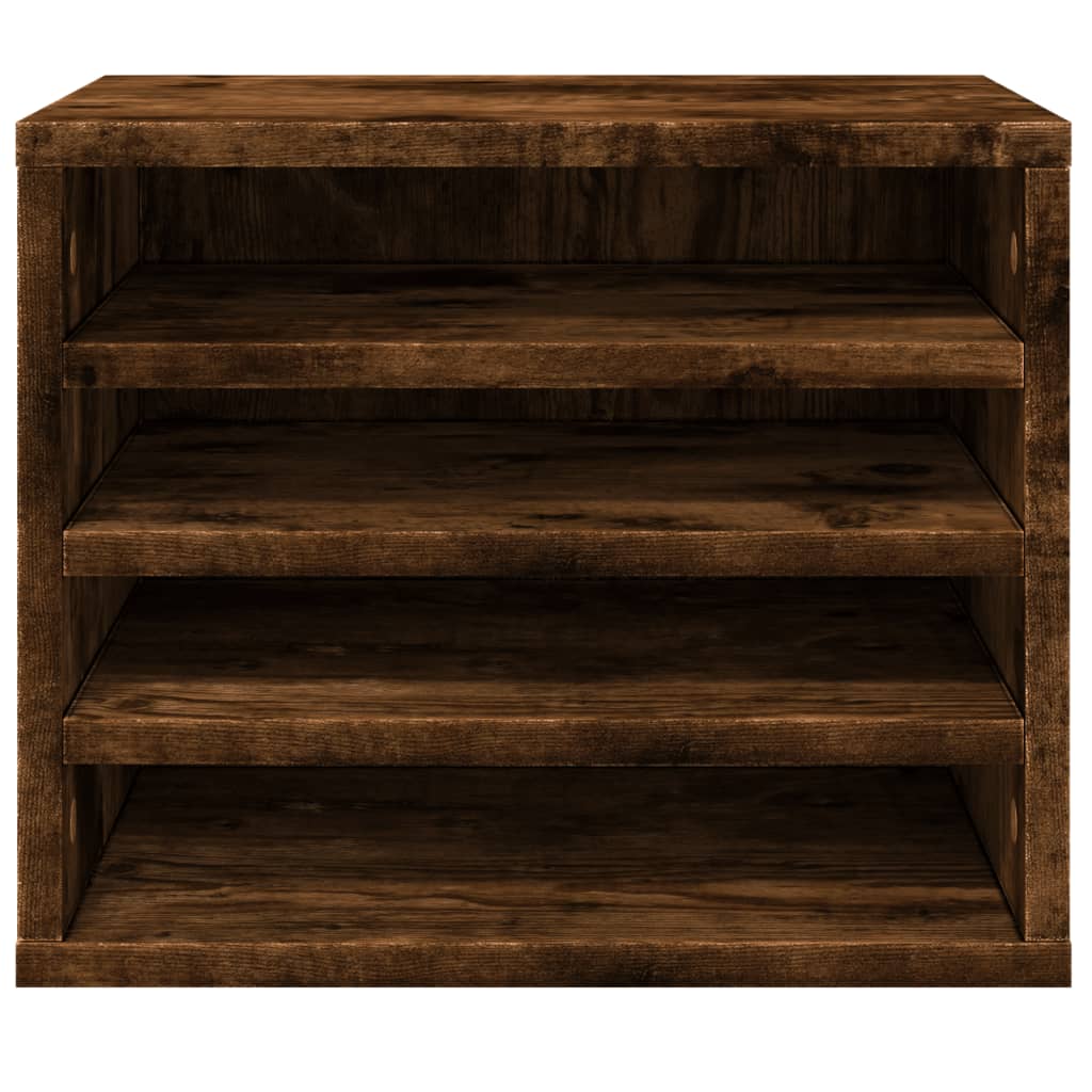 Bureau organiser 36x26x29,5 cm bewerkt hout gerookt eikenkleur is nu te koop bij PeponiXL, paradijselijk wonen!