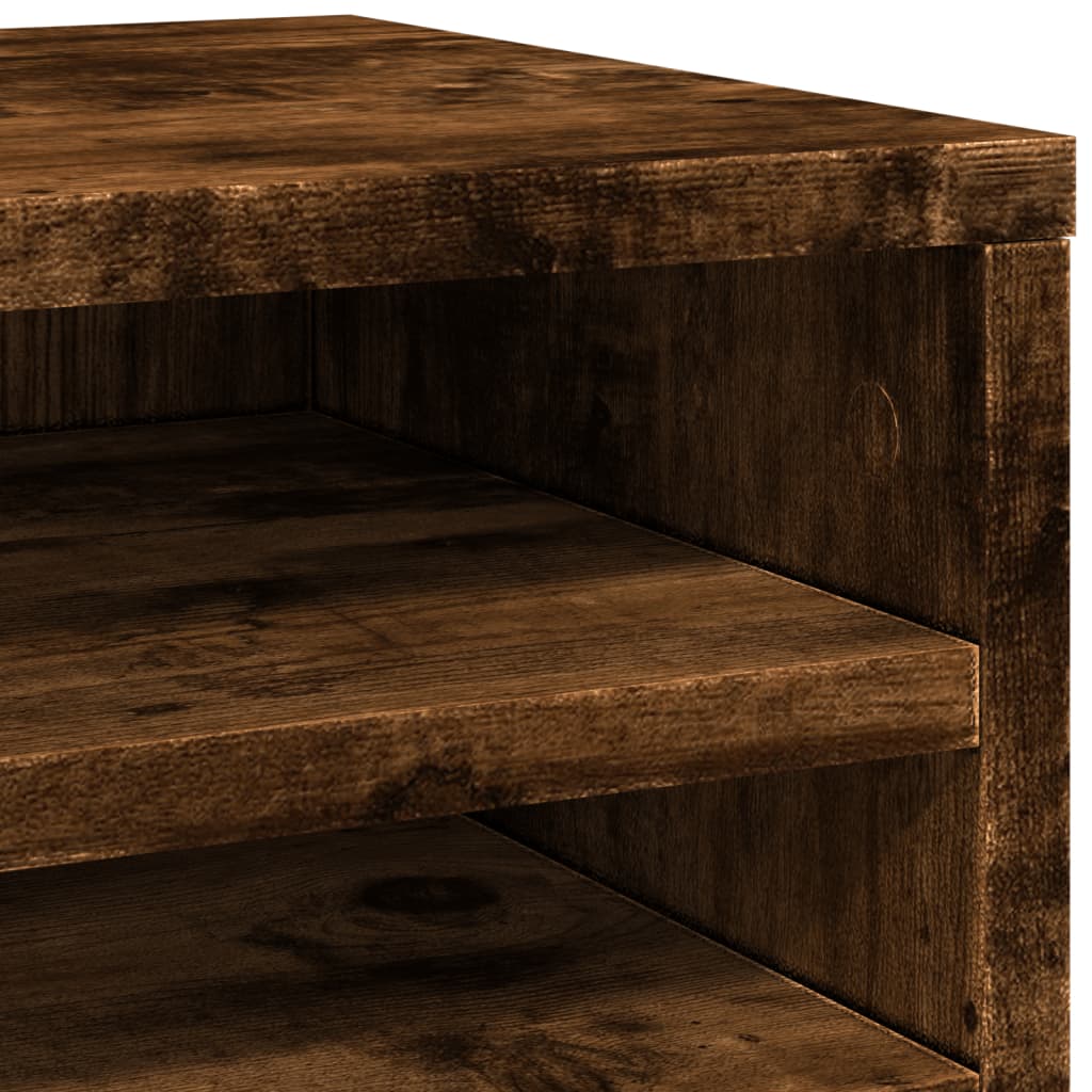 Bureau organiser 36x26x29,5 cm bewerkt hout gerookt eikenkleur is nu te koop bij PeponiXL, paradijselijk wonen!