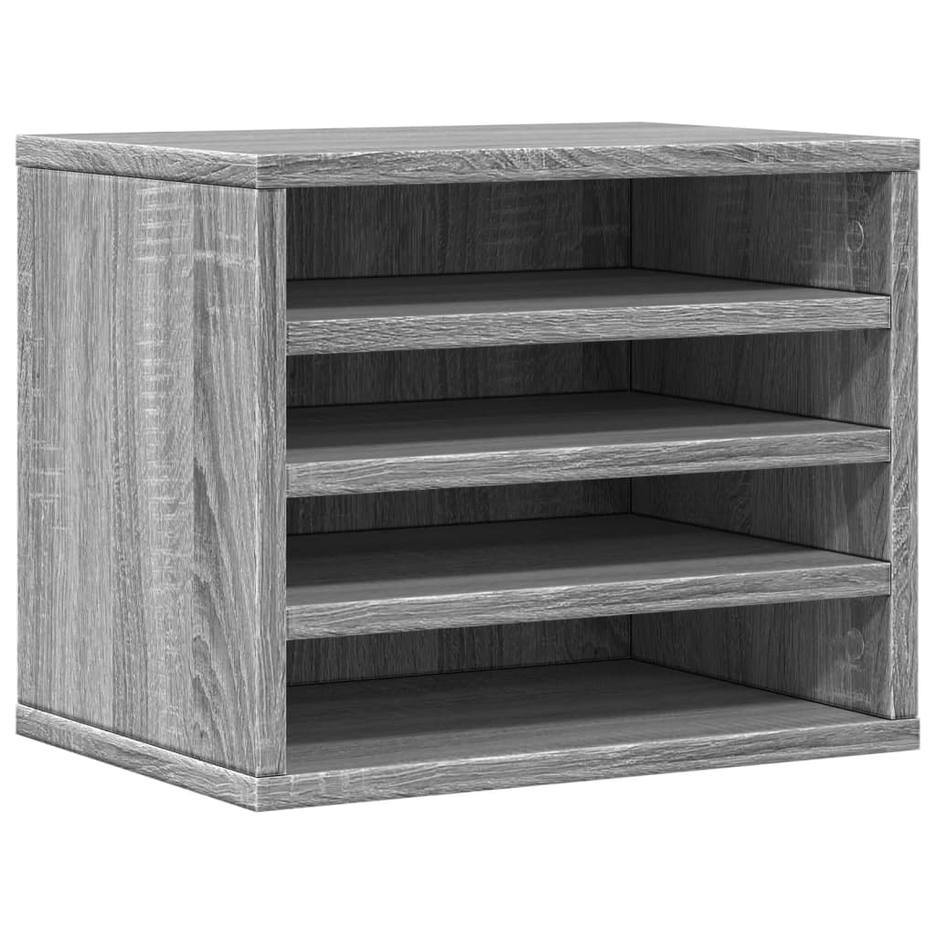 Bureau organiser 36x26x29,5 cm bewerkt hout grijs sonoma eiken is nu te koop bij PeponiXL, paradijselijk wonen!