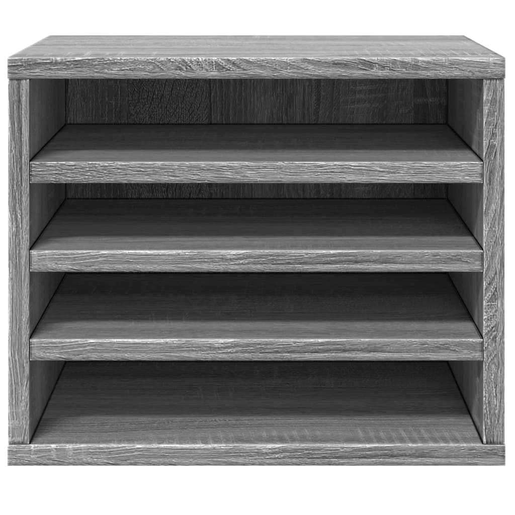 Bureau organiser 36x26x29,5 cm bewerkt hout grijs sonoma eiken is nu te koop bij PeponiXL, paradijselijk wonen!