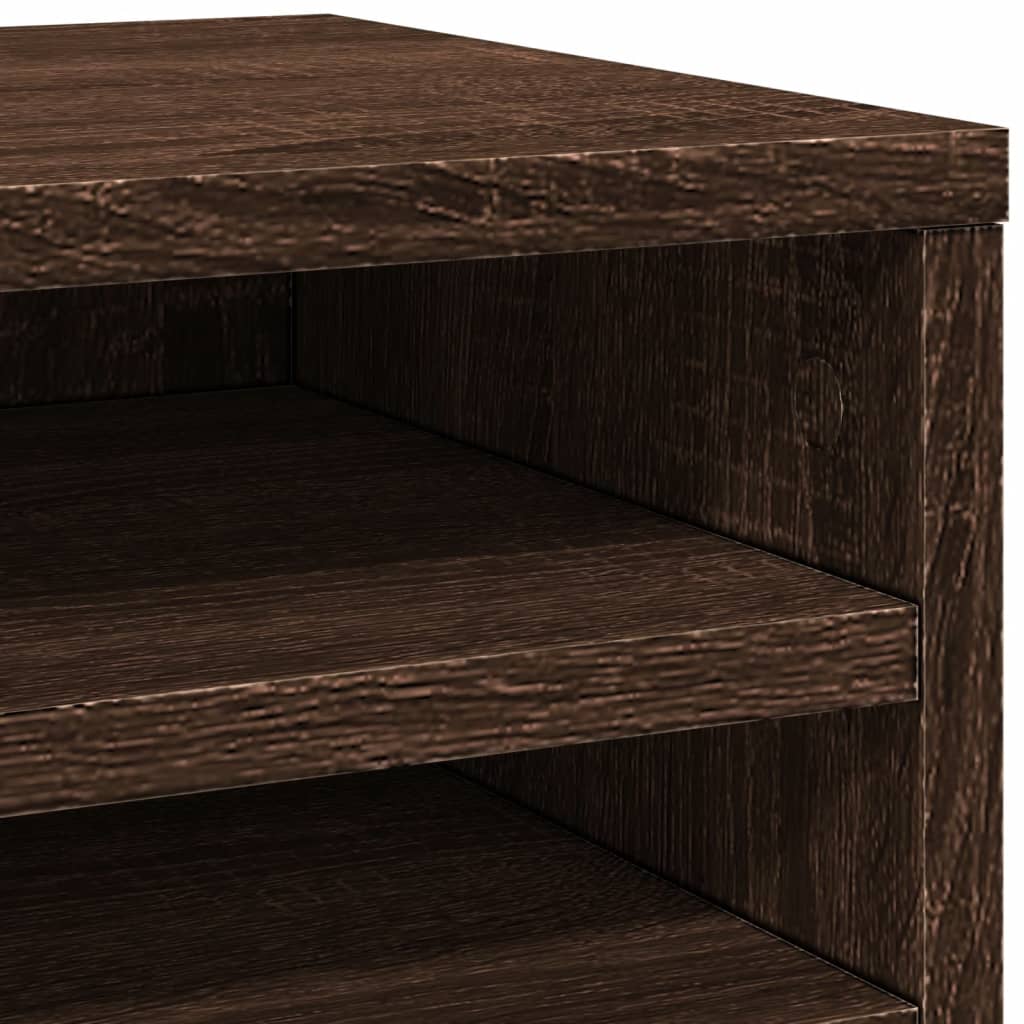 Bureau organiser 36x26x29,5 cm bewerkt hout bruin eikenkleurig is nu te koop bij PeponiXL, paradijselijk wonen!