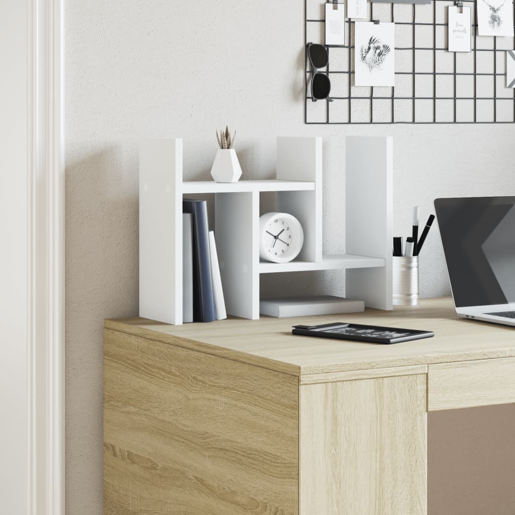 Bureau organiser 34,5x15,5x35,5 cm bewerkt hout wit is nu te koop bij PeponiXL, paradijselijk wonen!