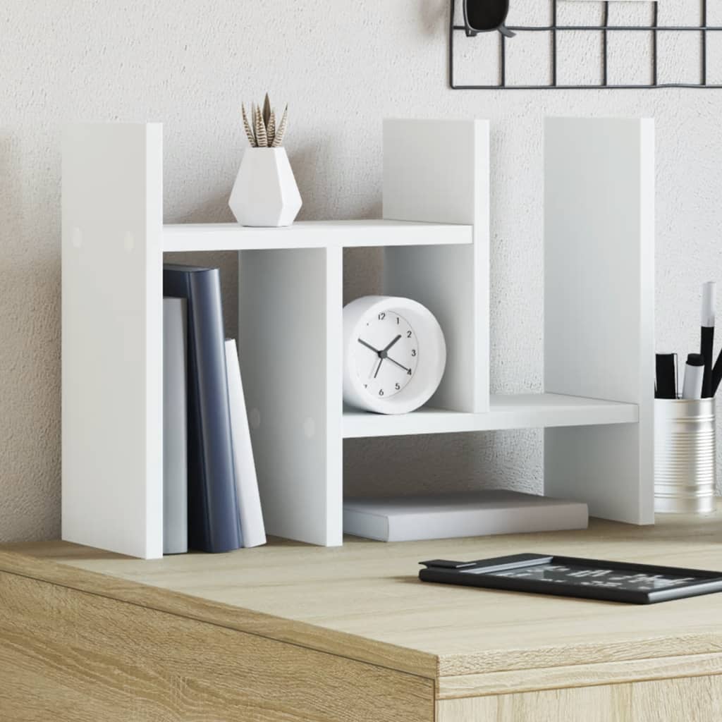 Bureau organiser 34,5x15,5x35,5 cm bewerkt hout wit is nu te koop bij PeponiXL, paradijselijk wonen!