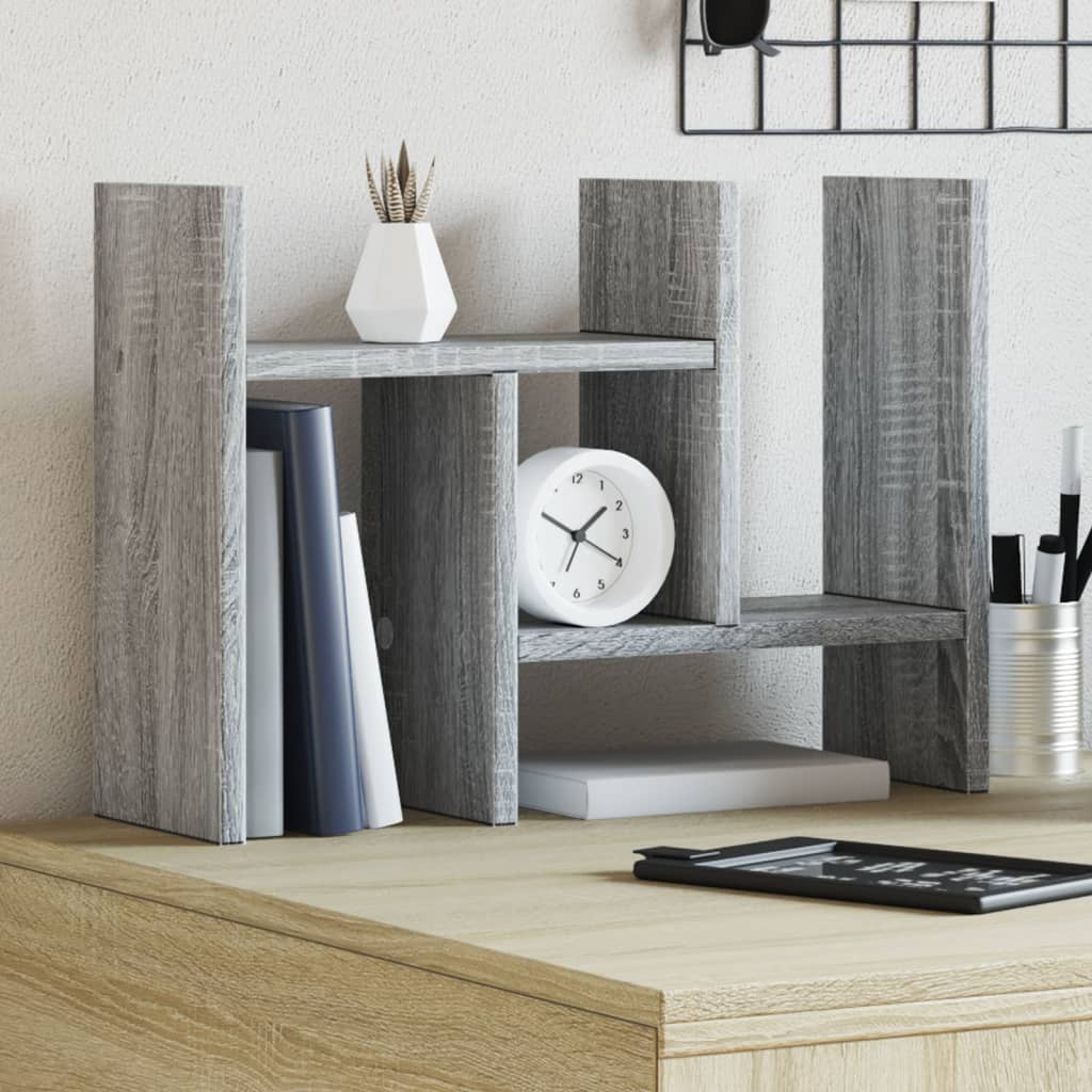 Bureau organiser 34,5x15,5x35,5 cm bewerkt hout grijs sonoma is nu te koop bij PeponiXL, paradijselijk wonen!