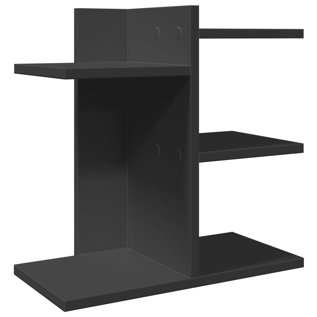 Bureau organiser 42x21,5x42 cm bewerkt hout zwart is nu te koop bij PeponiXL, paradijselijk wonen!