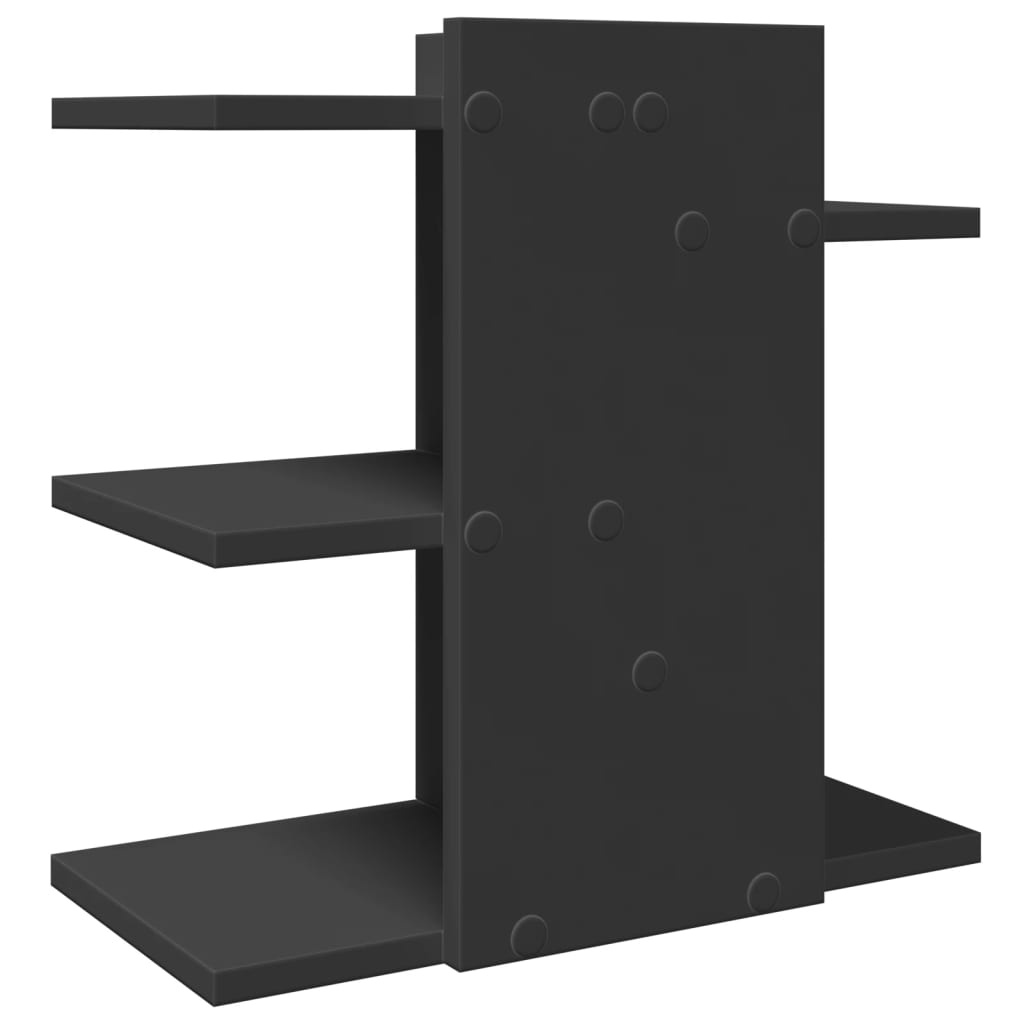 Bureau organiser 42x21,5x42 cm bewerkt hout zwart is nu te koop bij PeponiXL, paradijselijk wonen!