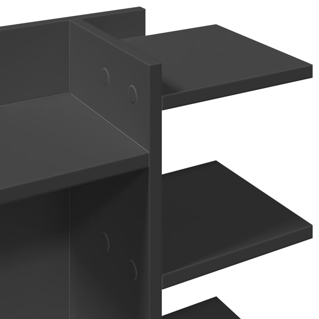 Bureau organiser 42x21,5x42 cm bewerkt hout zwart is nu te koop bij PeponiXL, paradijselijk wonen!