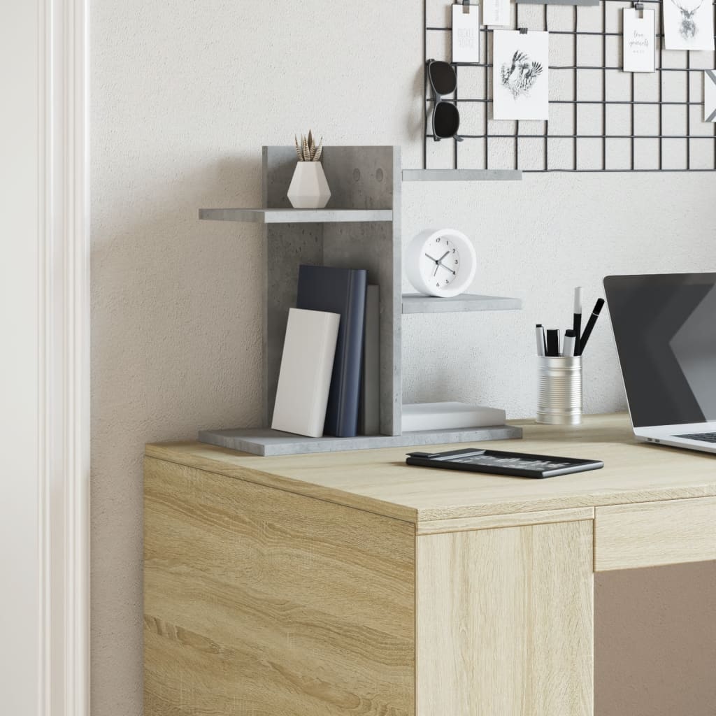 Bureau organiser 42x21,5x42 cm bewerkt hout betongrijs is nu te koop bij PeponiXL, paradijselijk wonen!