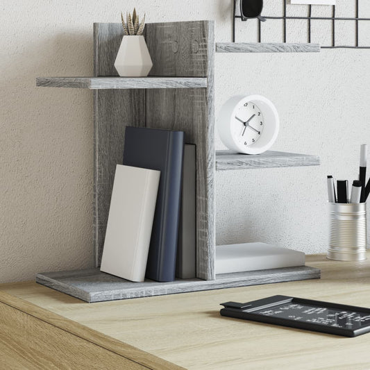 Bureau organiser 42x21,5x42 cm bewerkt hout grijs sonoma eiken is nu te koop bij PeponiXL, paradijselijk wonen!