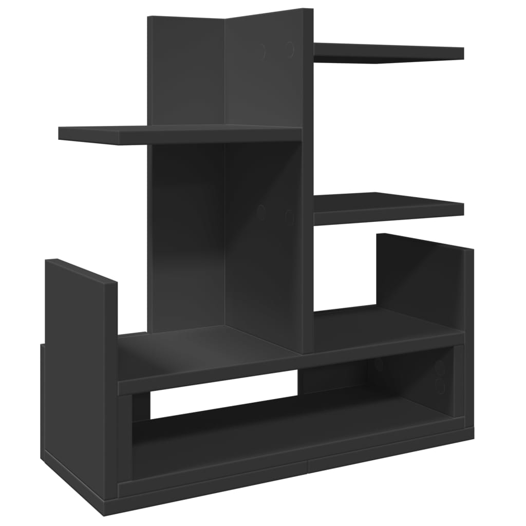 Bureau organiser 49x20x52,5 cm bewerkt hout zwart is nu te koop bij PeponiXL, paradijselijk wonen!