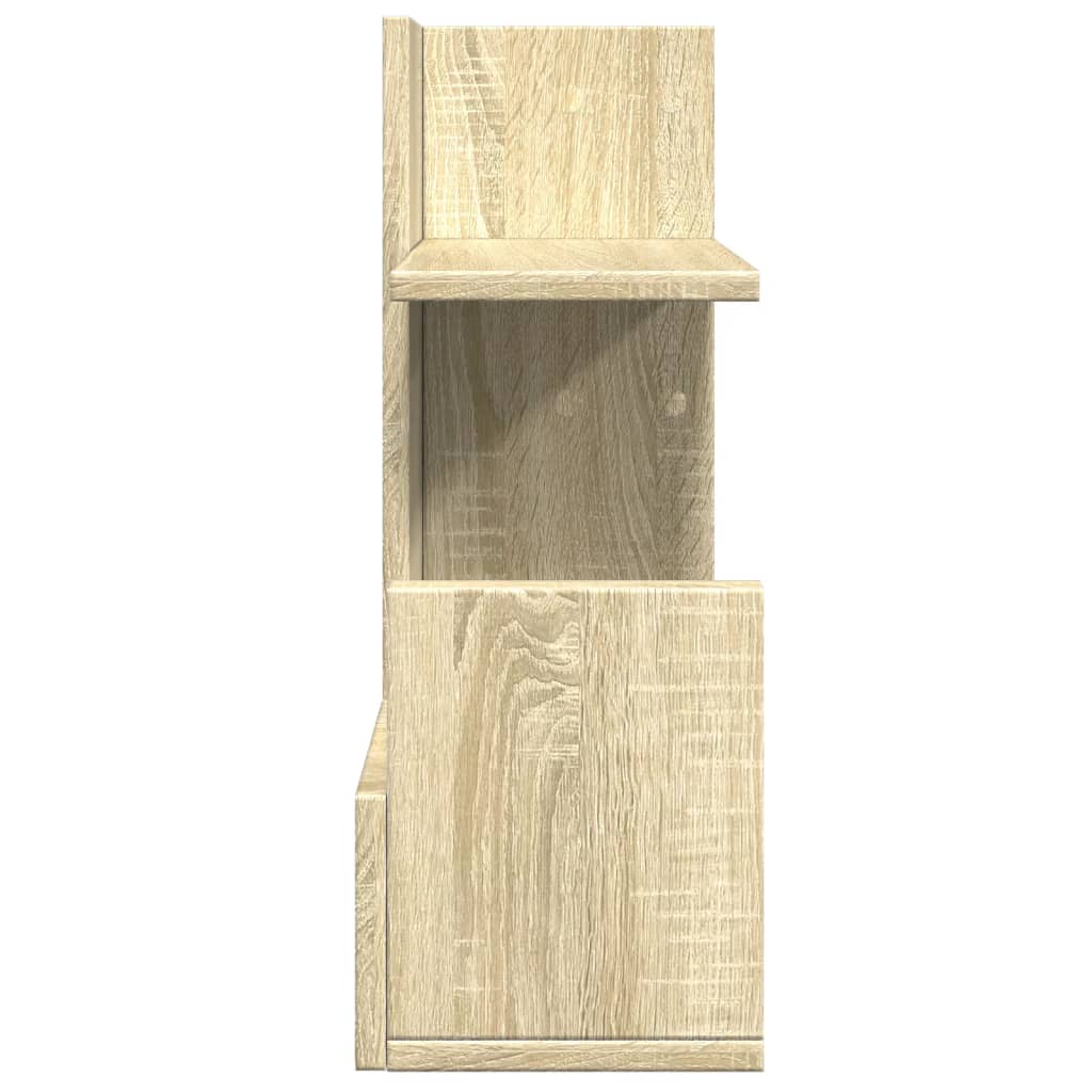 Bureau organiser 49x20x52,5 cm bewerkt hout sonoma eikenkleurig is nu te koop bij PeponiXL, paradijselijk wonen!