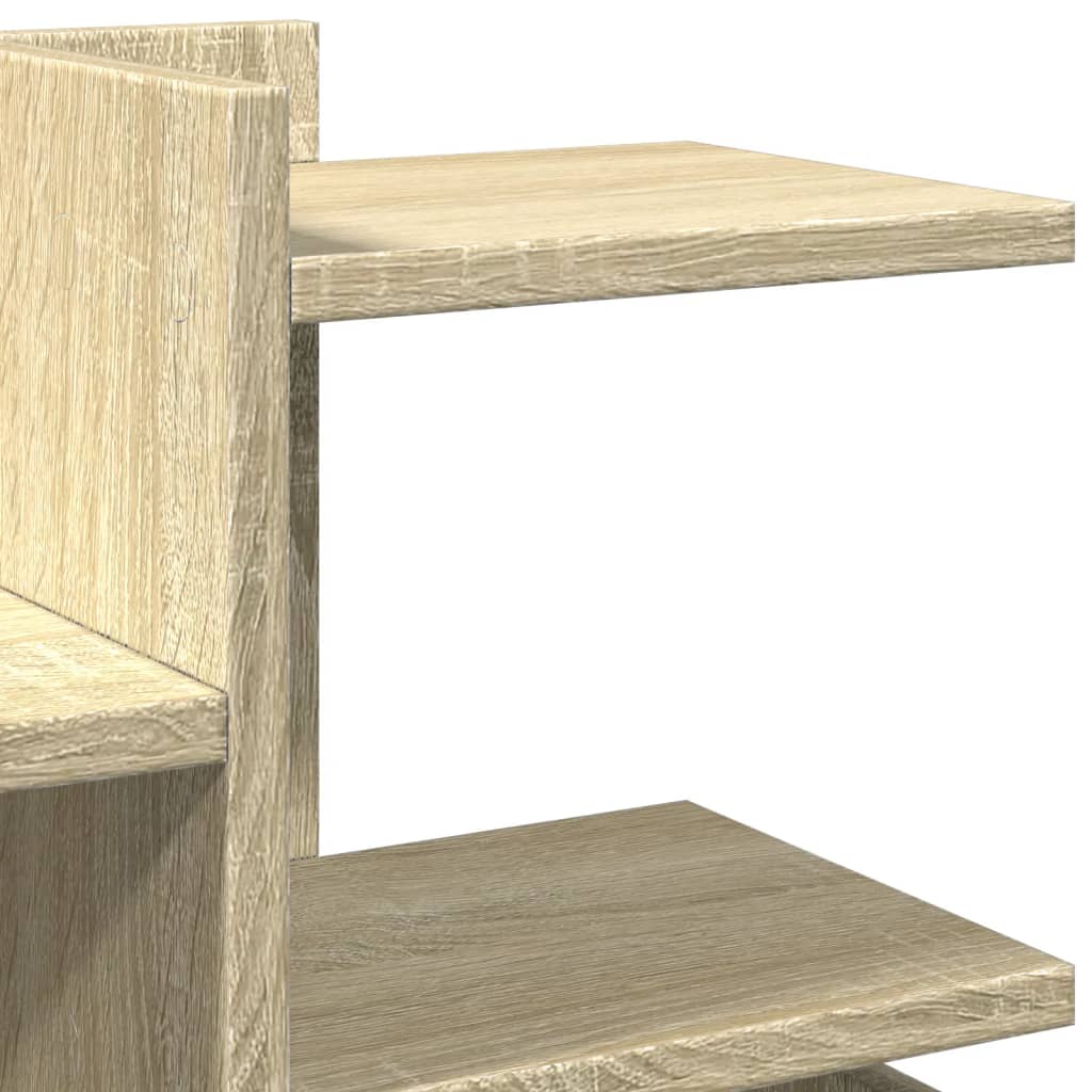 Bureau organiser 49x20x52,5 cm bewerkt hout sonoma eikenkleurig is nu te koop bij PeponiXL, paradijselijk wonen!