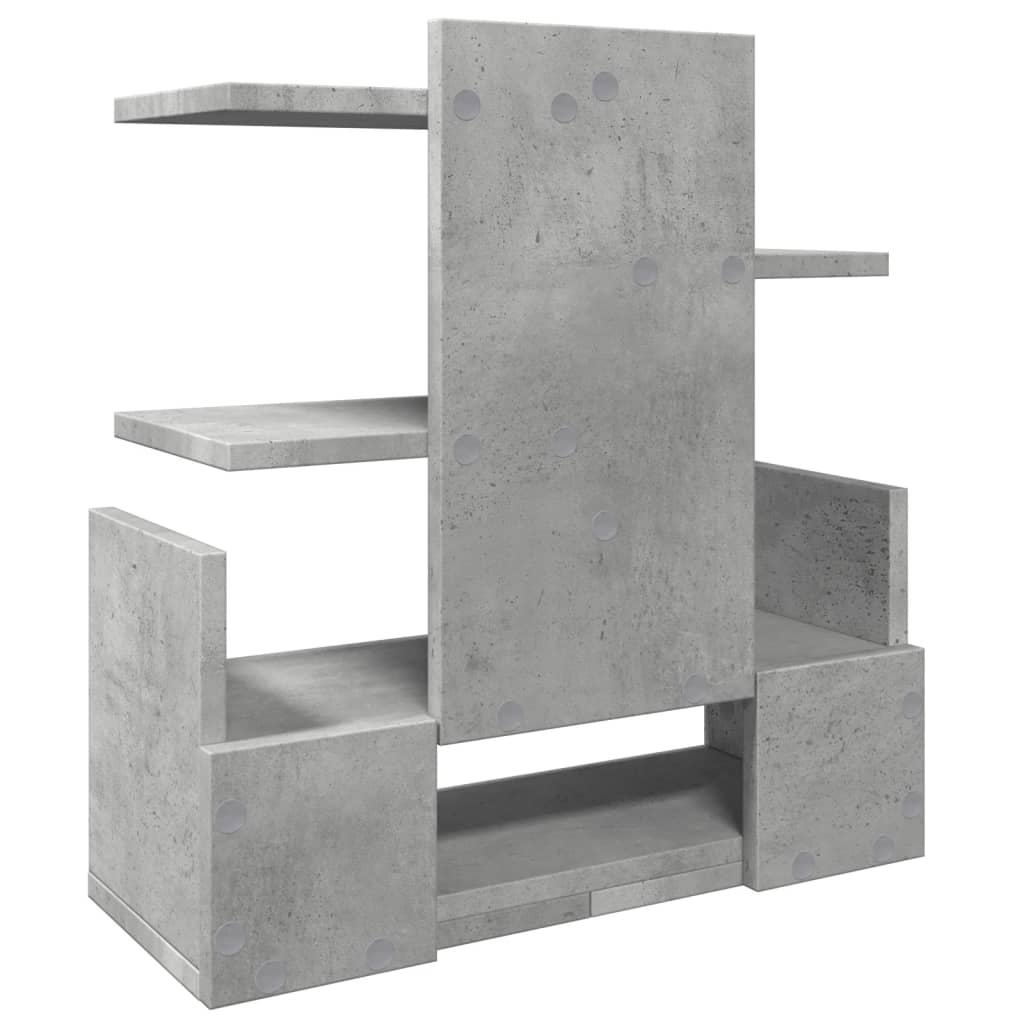Bureau organiser 49x20x52,5 cm bewerkt hout betongrijs is nu te koop bij PeponiXL, paradijselijk wonen!