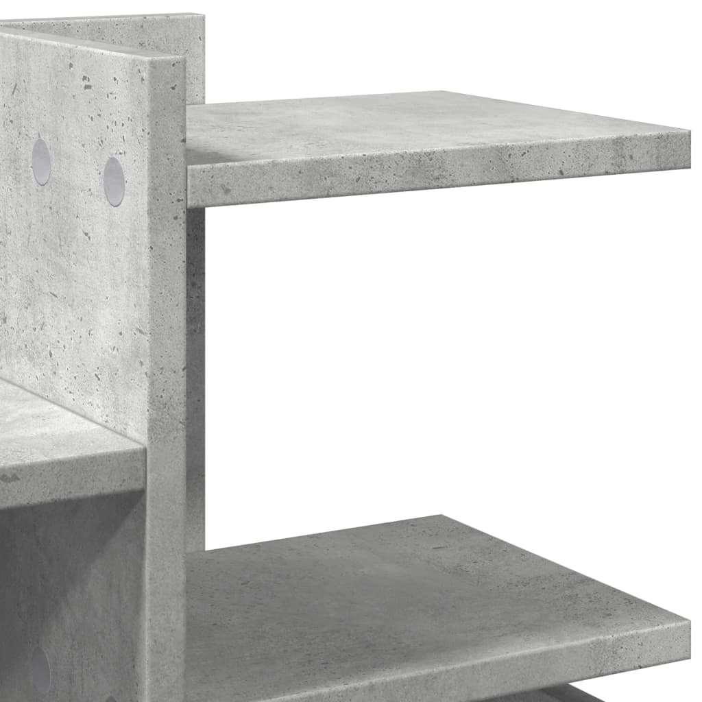 Bureau organiser 49x20x52,5 cm bewerkt hout betongrijs is nu te koop bij PeponiXL, paradijselijk wonen!