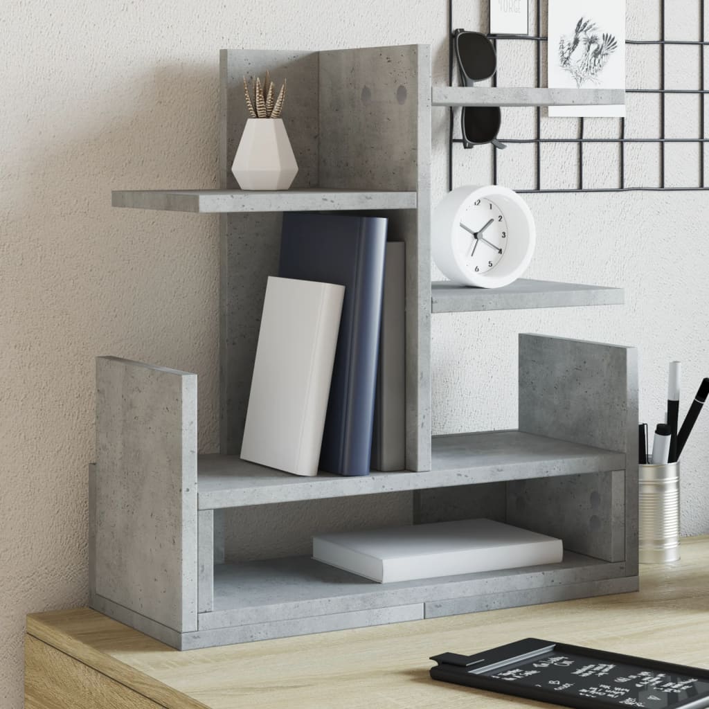 Bureau organiser 49x20x52,5 cm bewerkt hout betongrijs is nu te koop bij PeponiXL, paradijselijk wonen!