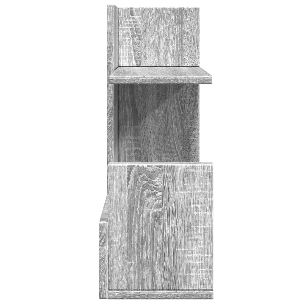 Bureau organiser 49x20x52,5 cm bewerkt hout grijs sonoma eiken is nu te koop bij PeponiXL, paradijselijk wonen!