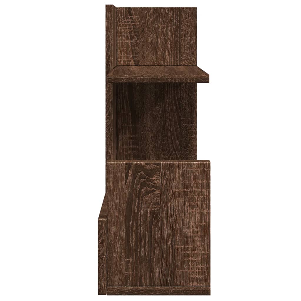 Bureau organiser 49x20x52,5 cm bewerkt hout bruin eikenkleurig is nu te koop bij PeponiXL, paradijselijk wonen!