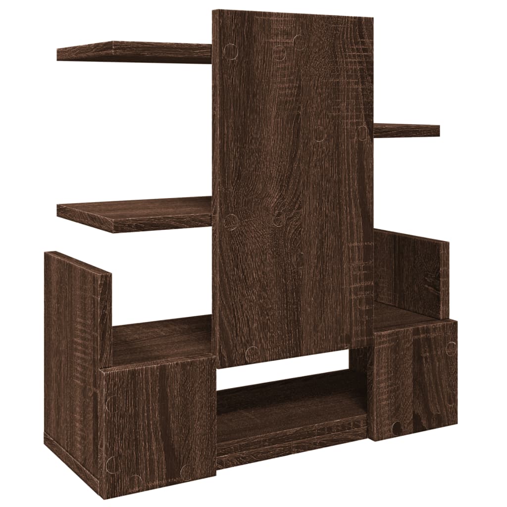 Bureau organiser 49x20x52,5 cm bewerkt hout bruin eikenkleurig is nu te koop bij PeponiXL, paradijselijk wonen!
