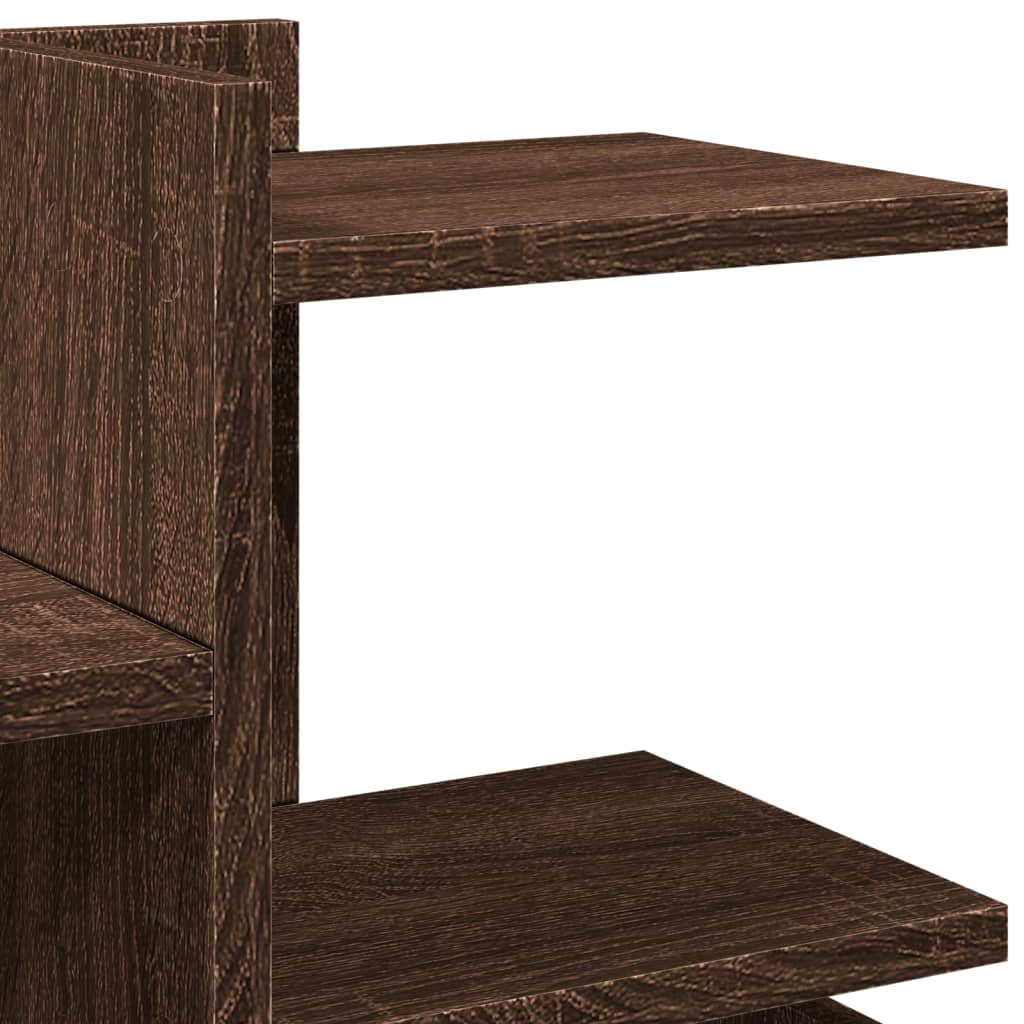 Bureau organiser 49x20x52,5 cm bewerkt hout bruin eikenkleurig is nu te koop bij PeponiXL, paradijselijk wonen!