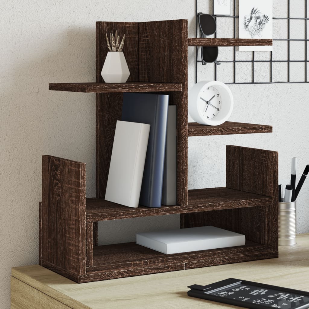 Bureau organiser 49x20x52,5 cm bewerkt hout bruin eikenkleurig is nu te koop bij PeponiXL, paradijselijk wonen!