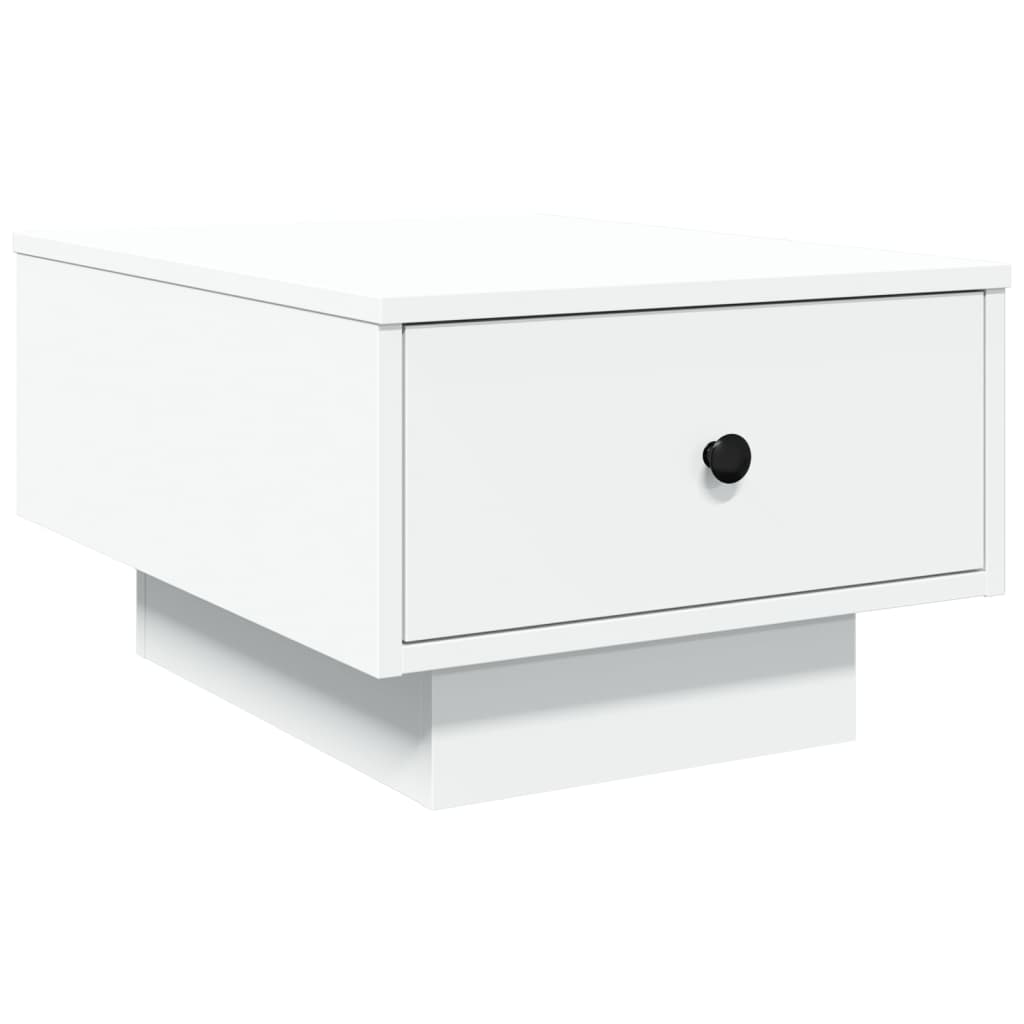 Salontafel 60x45x31 cm bewerkt hout wit is nu te koop bij PeponiXL, paradijselijk wonen!