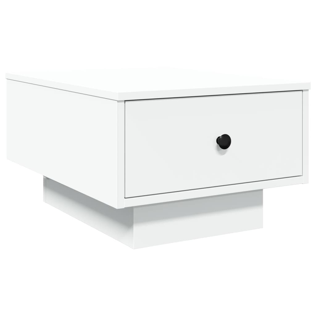 Salontafel 60x45x31 cm bewerkt hout wit is nu te koop bij PeponiXL, paradijselijk wonen!