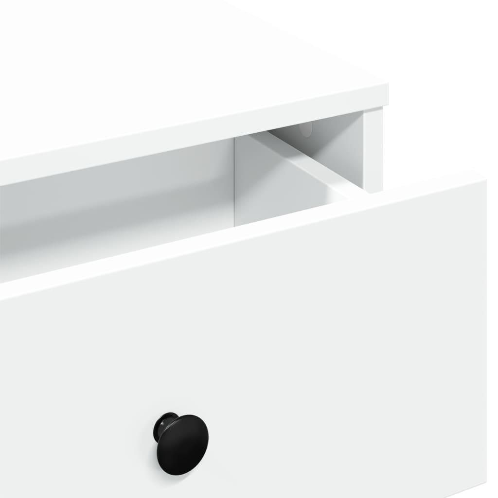 Salontafel 60x45x31 cm bewerkt hout wit is nu te koop bij PeponiXL, paradijselijk wonen!